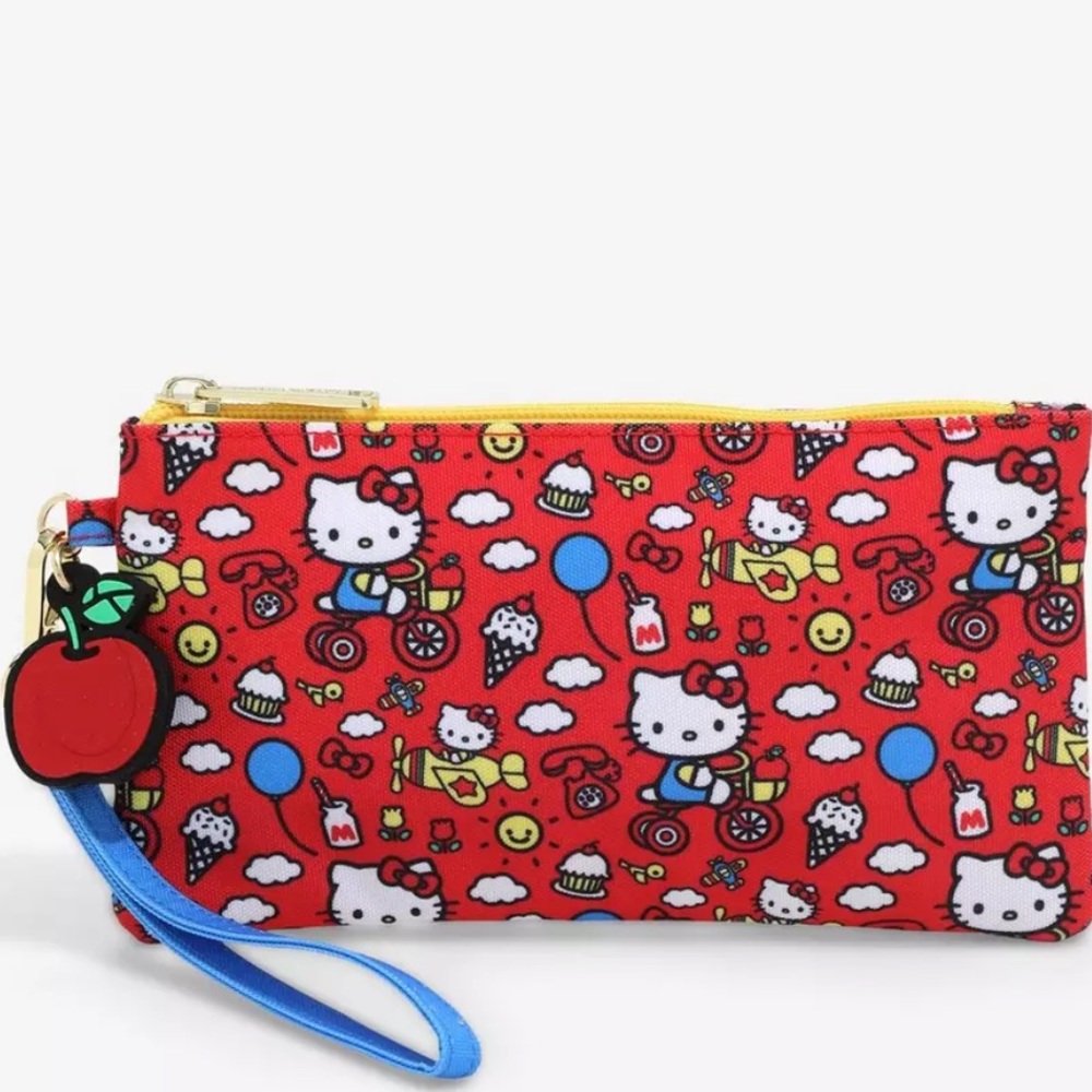 Loungefly Sanrio Hello Kitty 50th Anniversary zippered pouch new!
